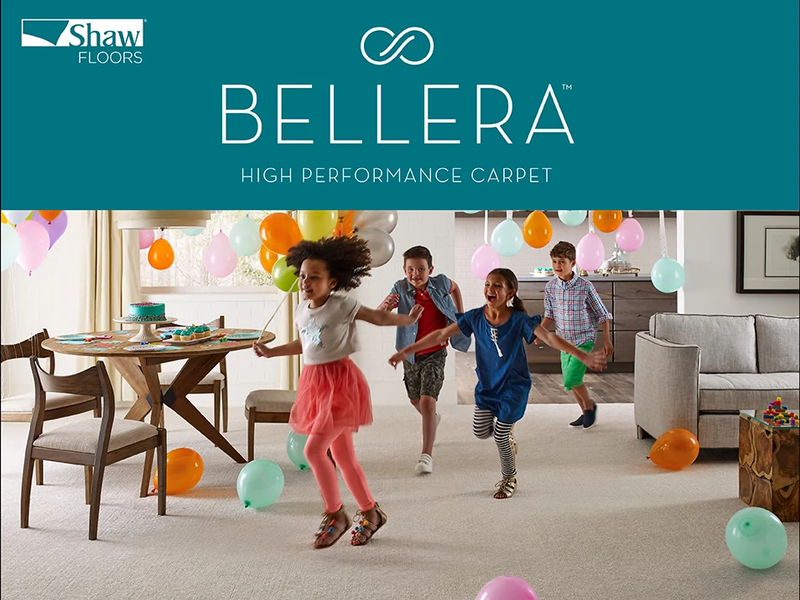 Bellera carpet promo image of kids birthday party - Carpet installation services from Carpet Plus in the Worthington, MN area